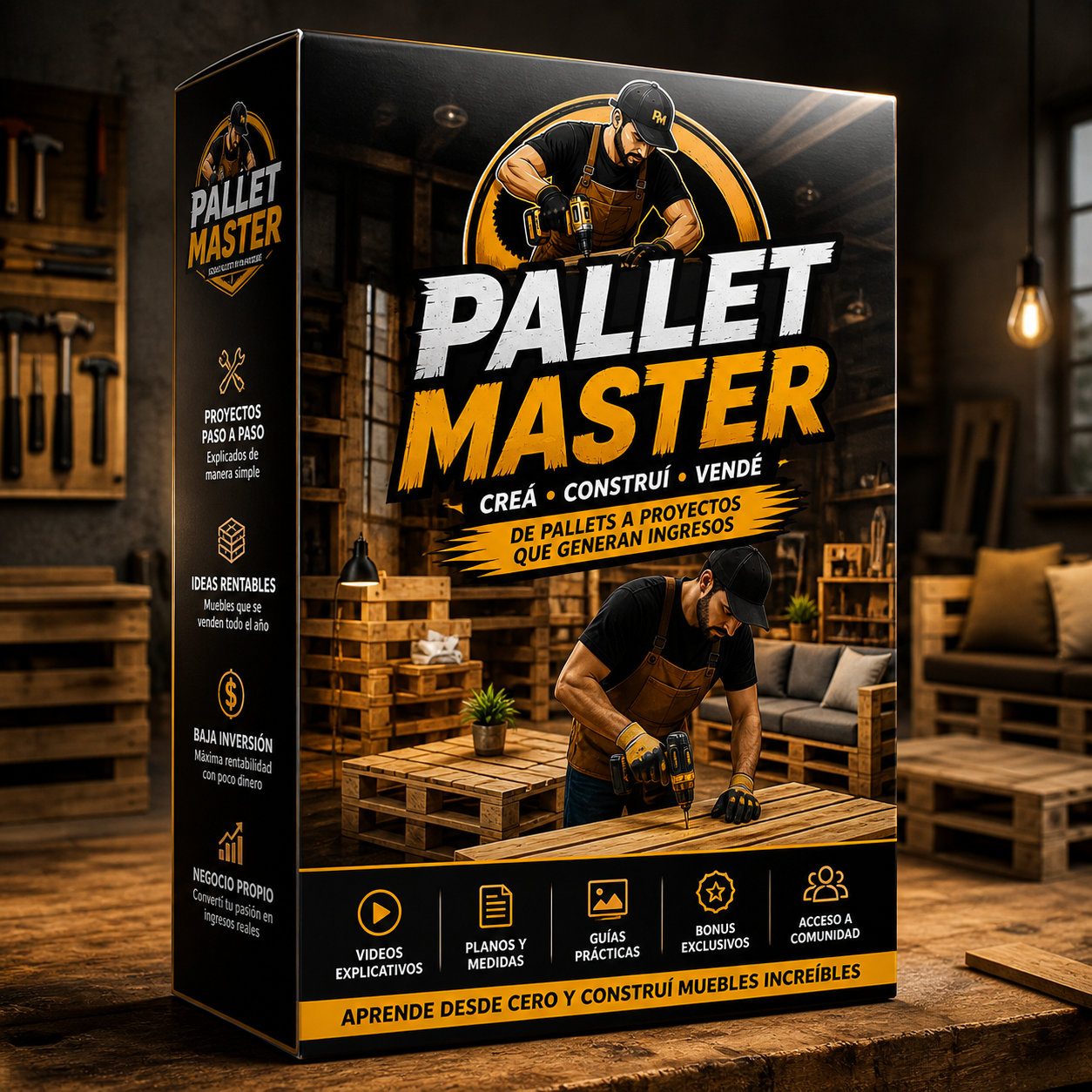 PALLET MASTER CURSO COMPLETO + 4 BONUS DE REGALO
